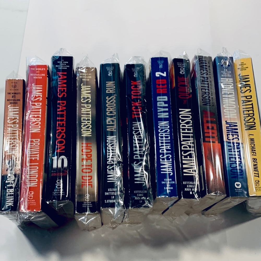 11 James Patterson Bundle. 11 Amazing books.  See photos each book photo…